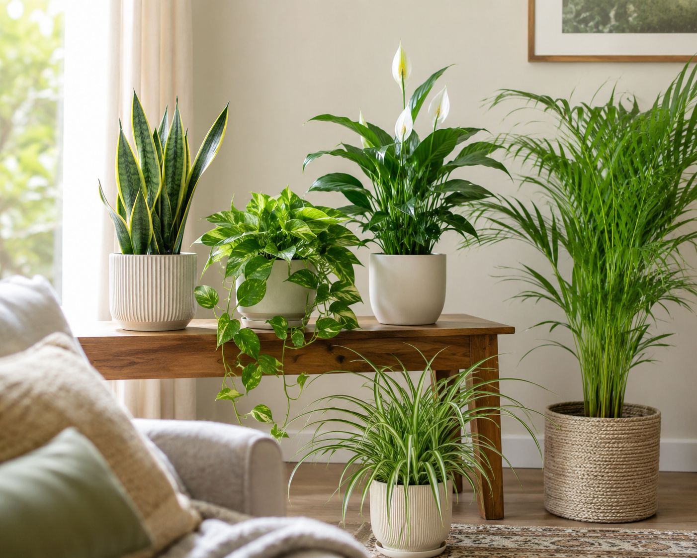 Air-Purifying Houseplant Bundle — 5 NASA-Backed Plants for Cleaner Indoor Air