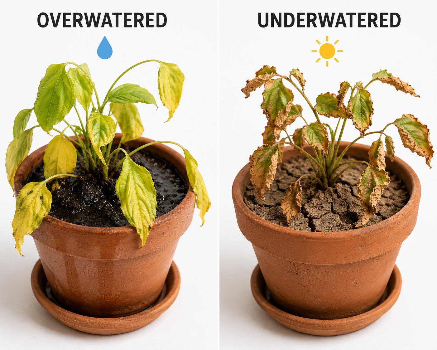 Overwatering vs Underwatering