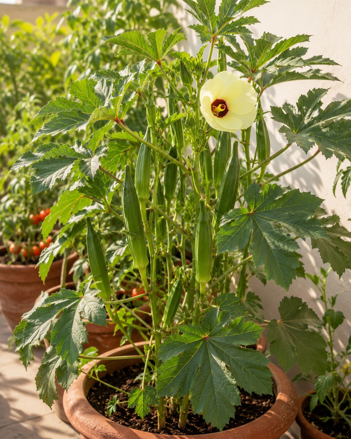 How to Grow Okra (Ladyfinger) at Home — One Plant, Pods Every Other Day All Summer