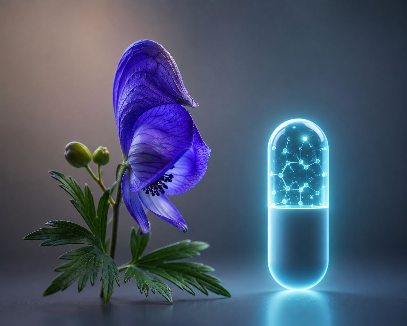 Flower and medicine capsule